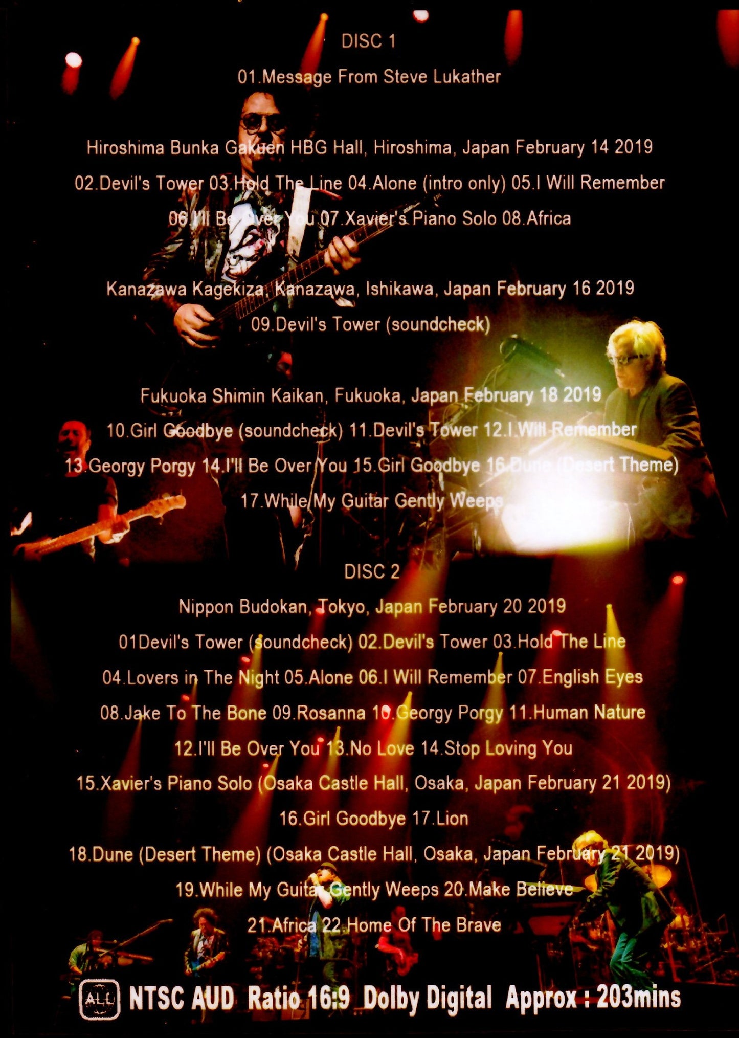 Toto/Japan Tour Collection Vol.1