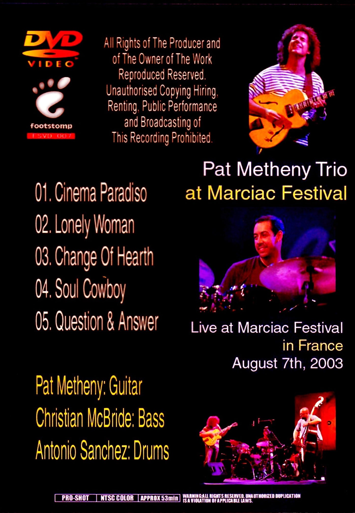 Pat Metheny Trio/France 2003
