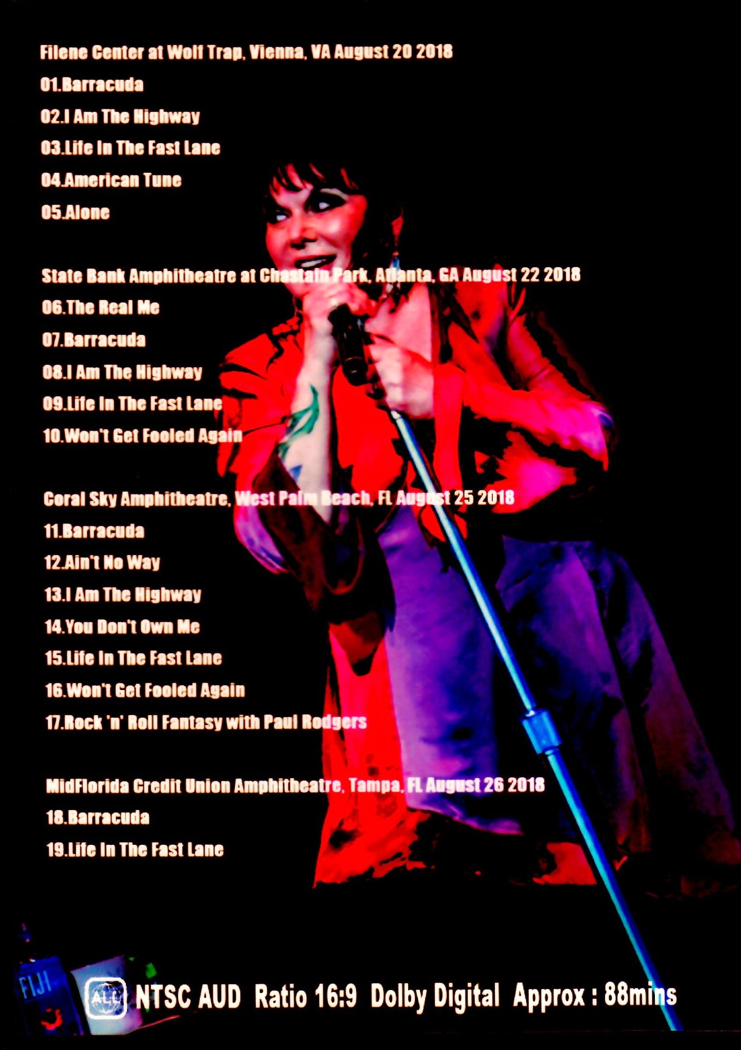 Ann Wilson/US Tour Collection 2018 Vol.3