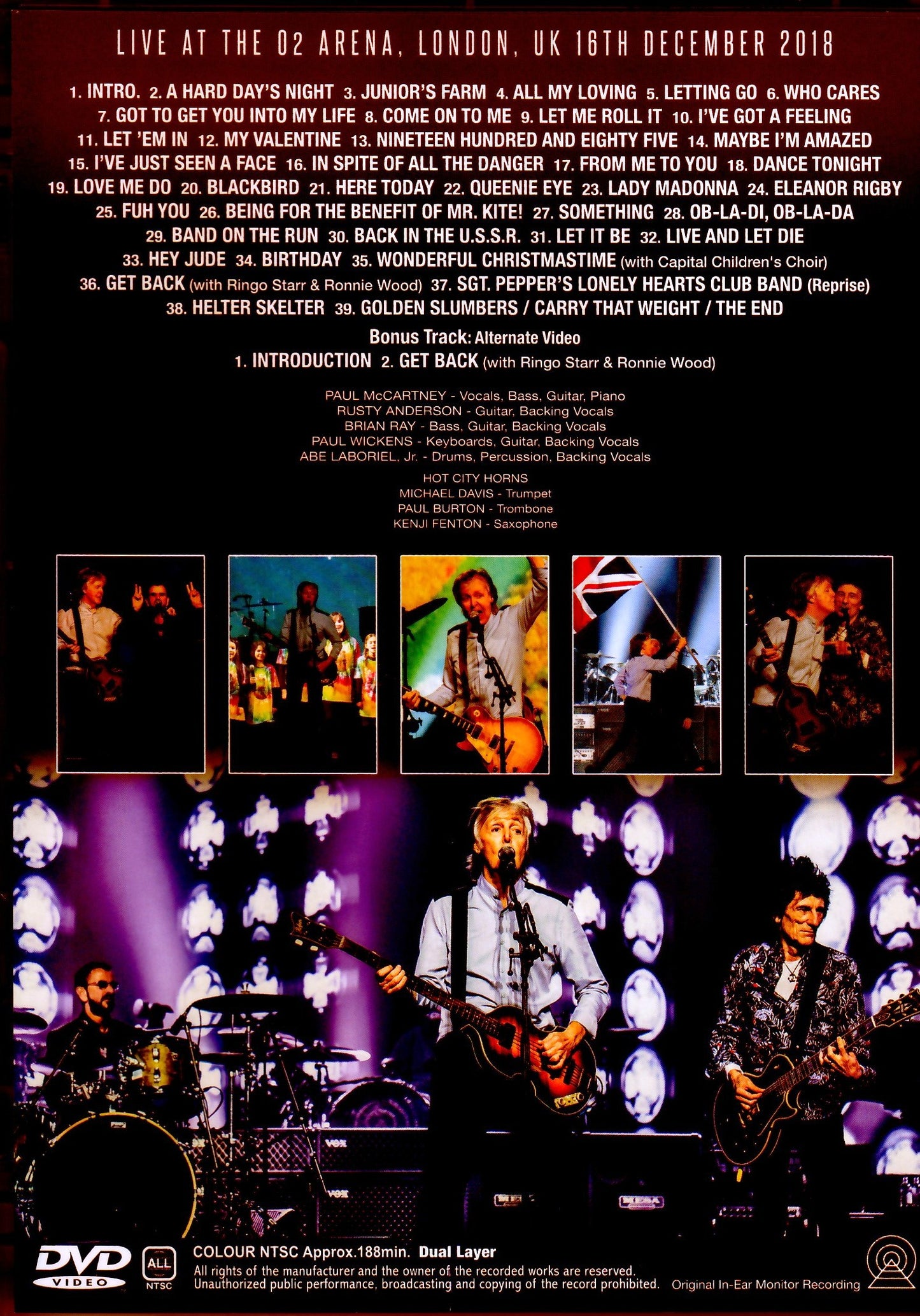 Paul McCartney/London,UK 2018 IEM Audio Dual Layer Ver. & more
