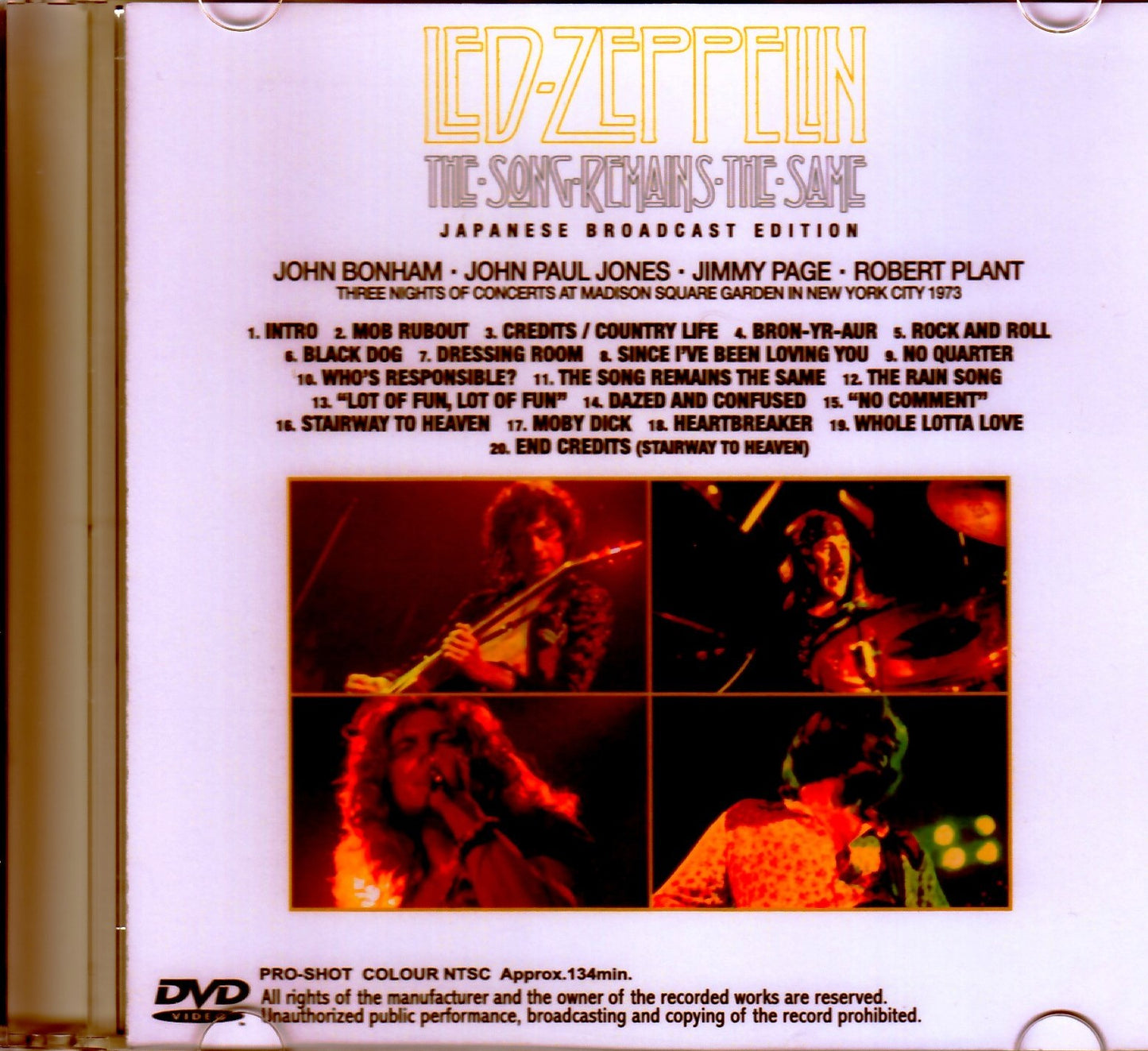 Led Zeppelin/Crazy Live Japanese Broadcast Edition