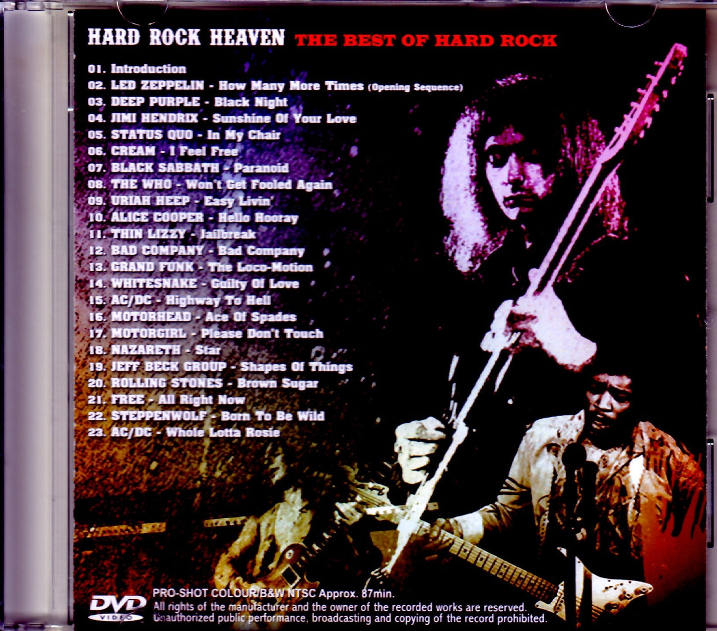 Various Artists Led Zeppelin,Status Quo,Bad Company,Jeff Beck/Rock Video Year Ship/Hard Rock Trajectory