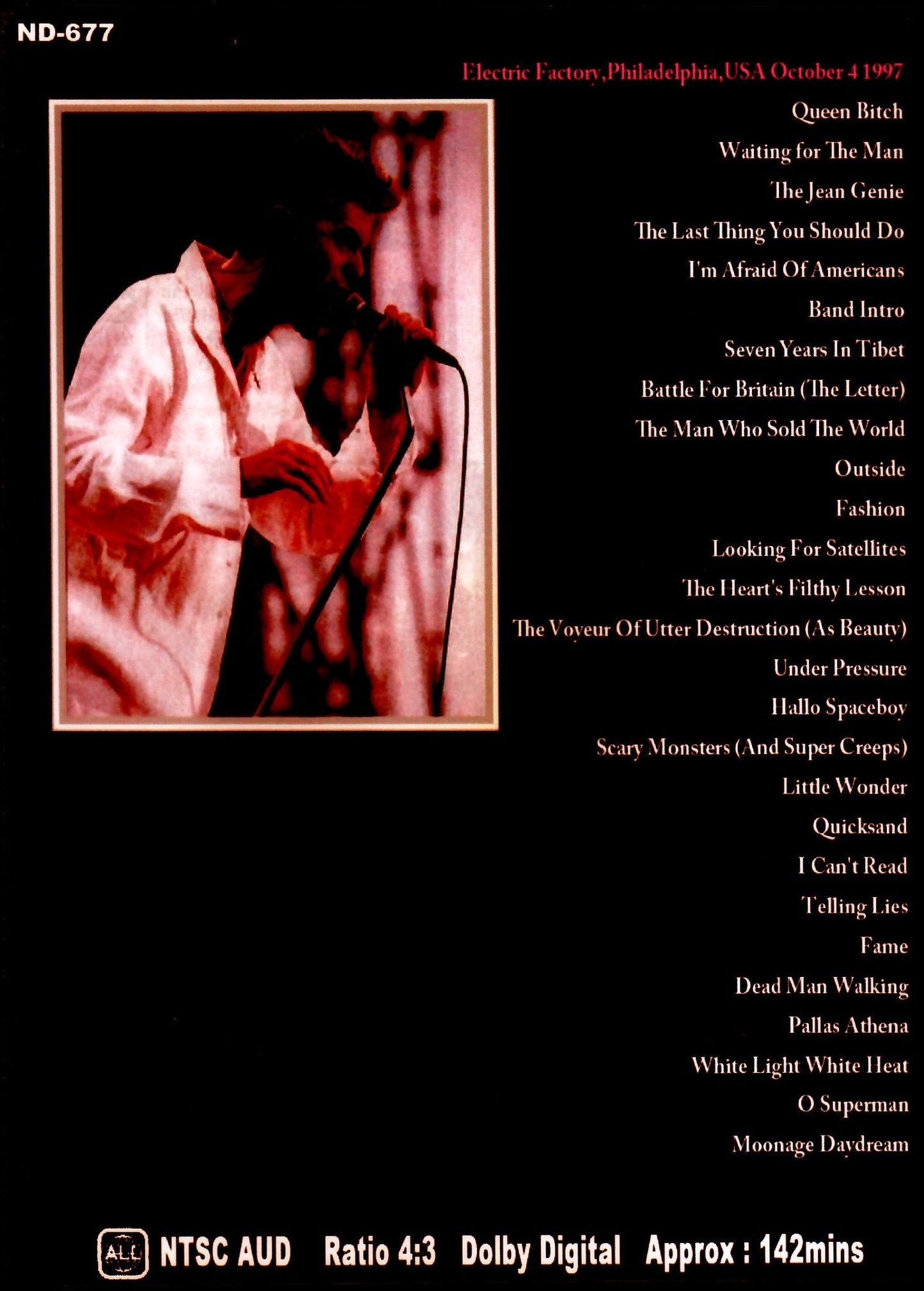 David Bowie/PA, USA 1997
