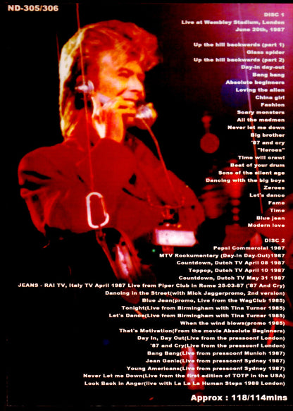 David Bowie/London,UK 1985-1987 & more