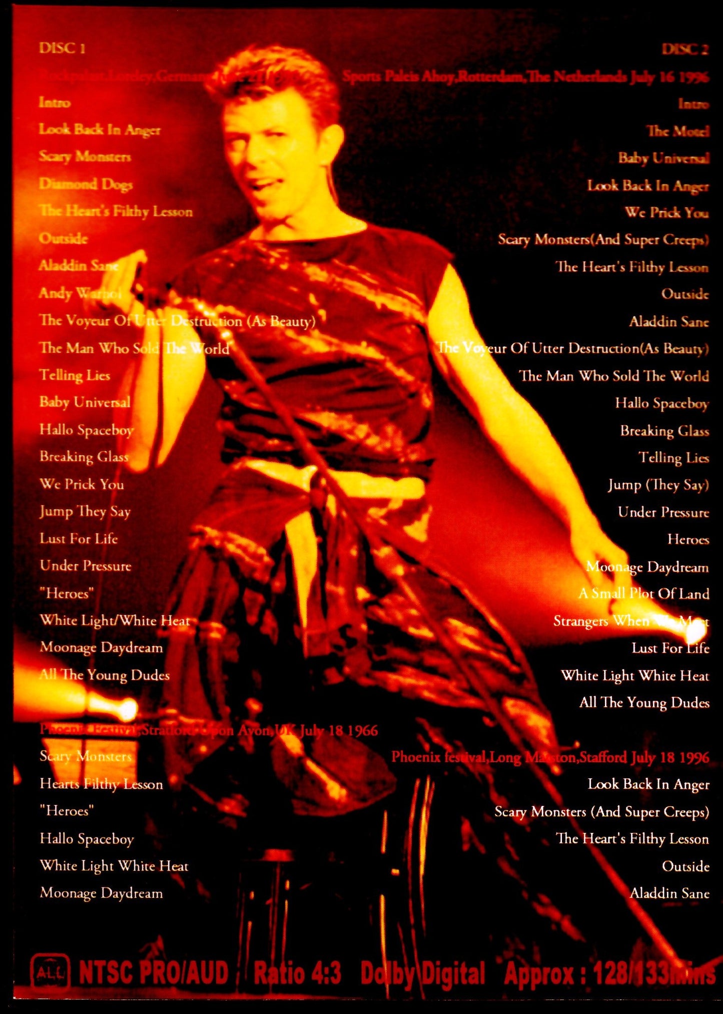 David Bowie/Europe Tour Collection 1995-1996