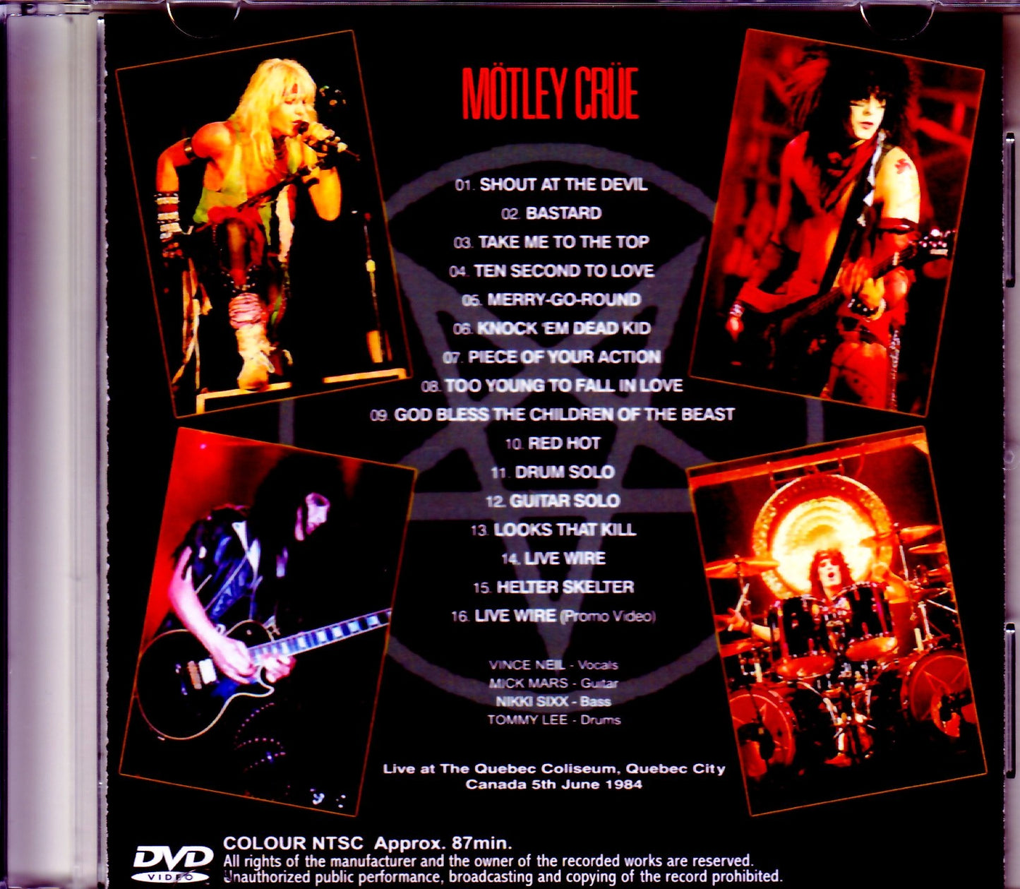 Motley Crue/Canada 1984