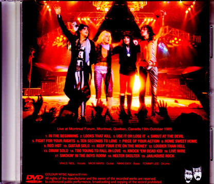 Motley Crue/Canada 1985