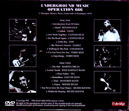 Various Artists Renaissance,Colosseum,Family,Yes,Moody Blues/France 1970