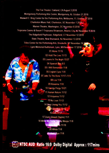 Toto/North America Tour Aug.-Nov. Collection 2018