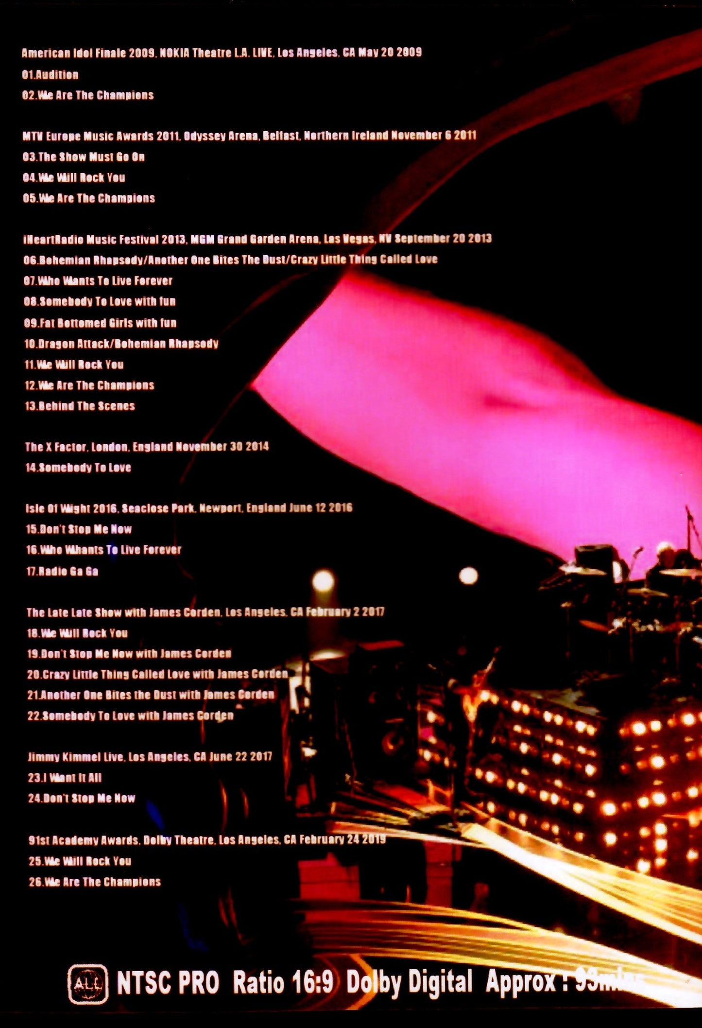 Queen,Adam Lambert/TV Performances 2009-2019
