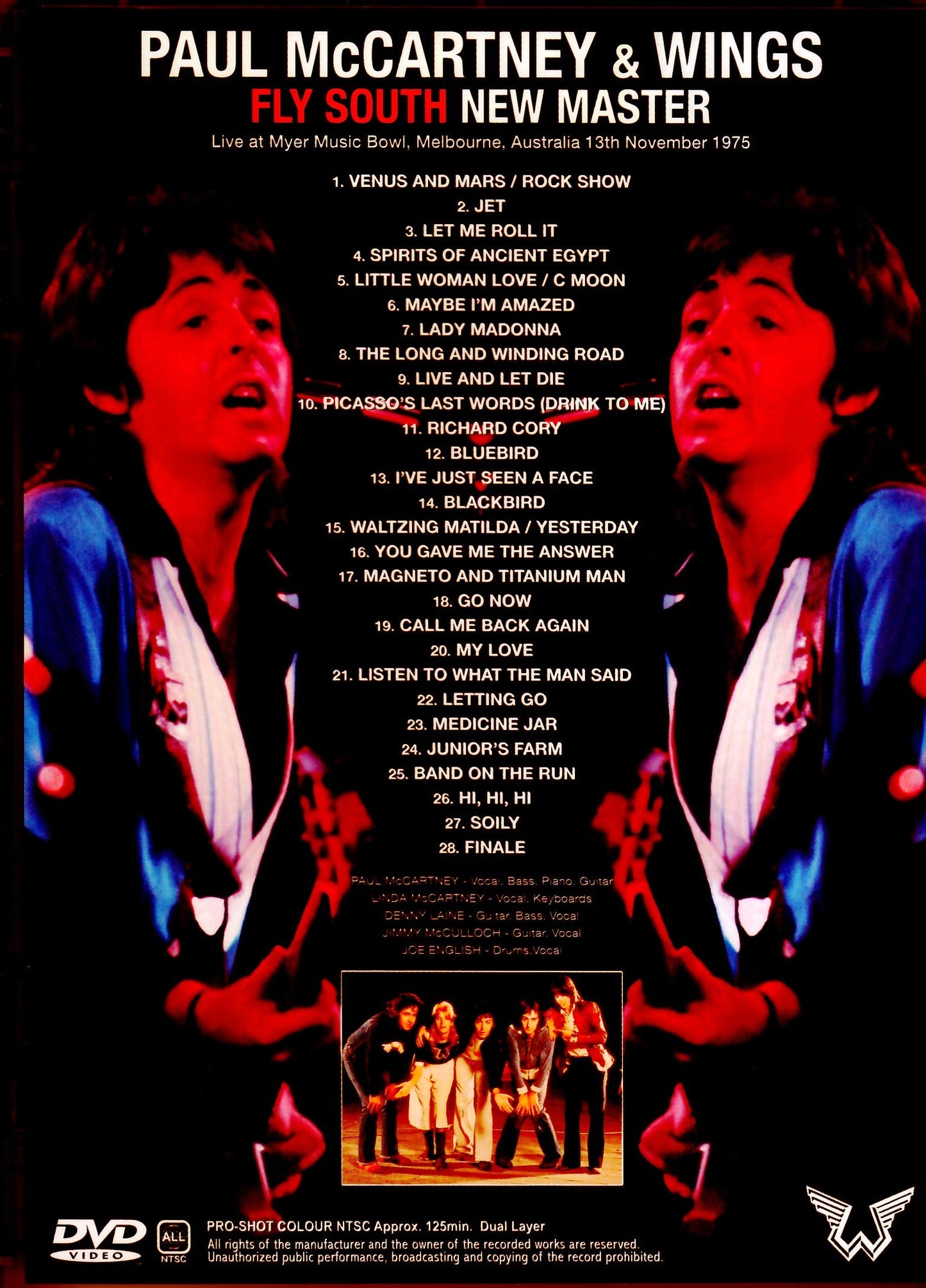 Paul McCartney,Wings/Australia 1975 Upgrade Dual Layer Ver.