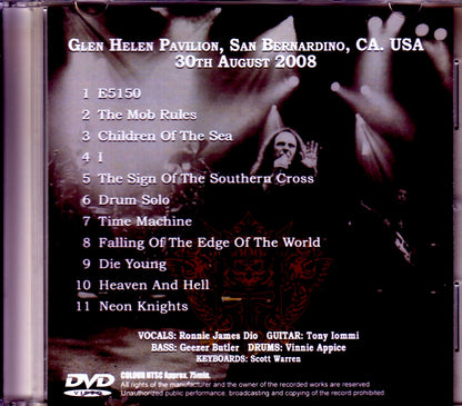 Heaven & Hell/CA, USA 2008