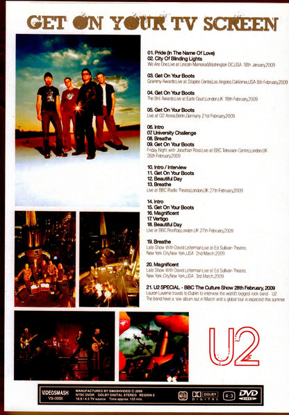 U2/BBC and TV Show 2009