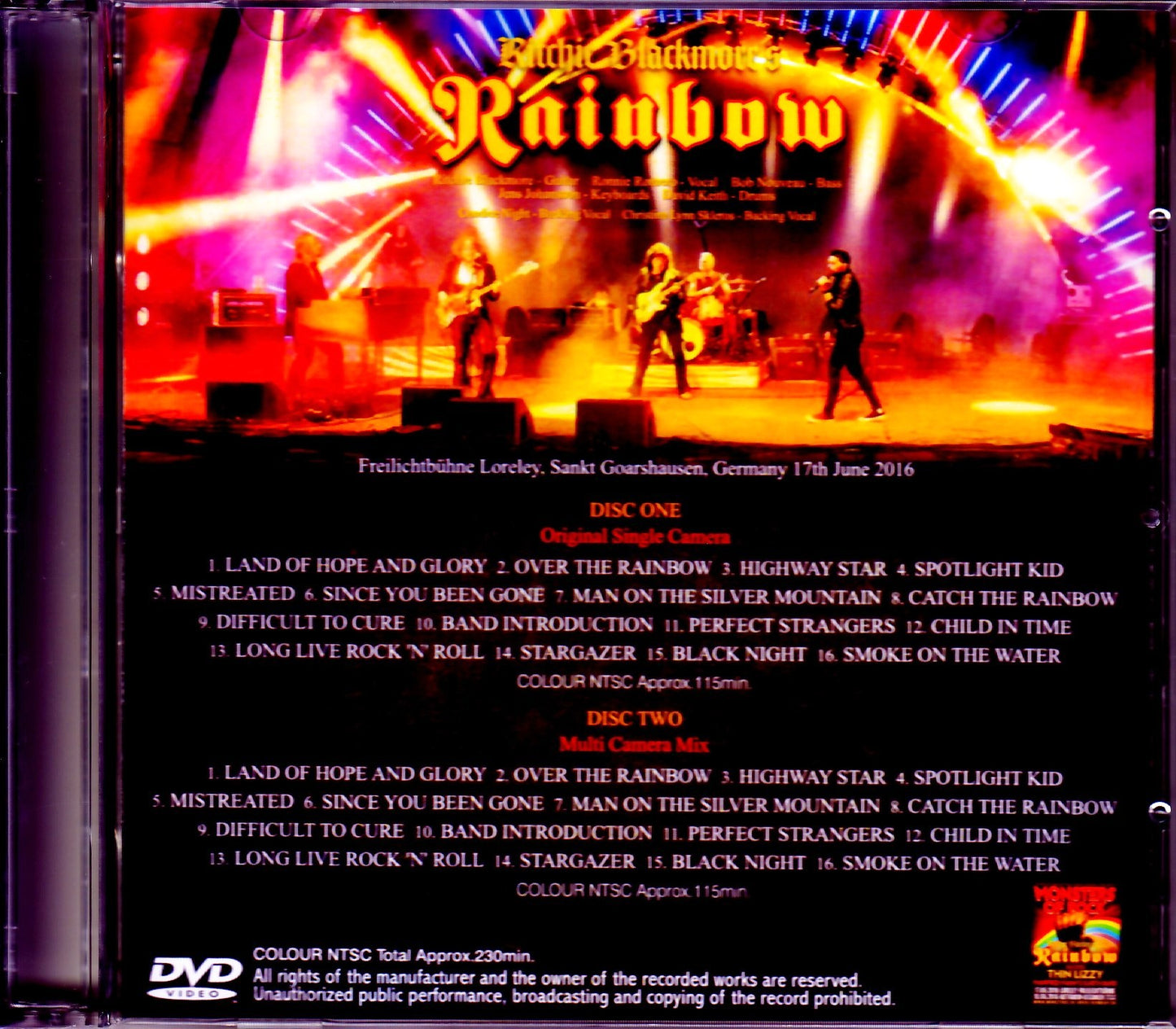 Rainbow/Germany 2016 Video Archives