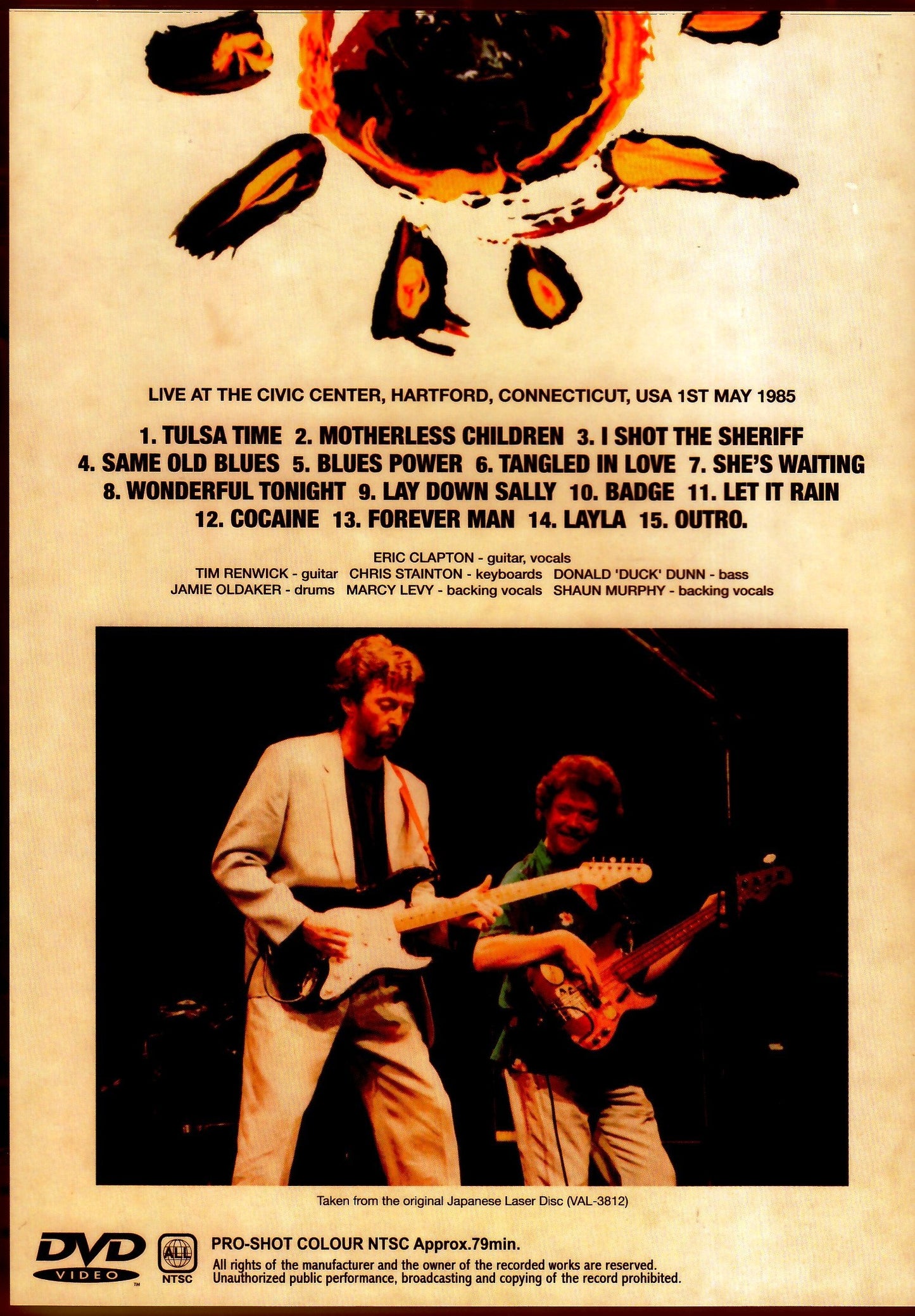 Eric Clapton/CT,USA 1985 Japanese LD Ver.