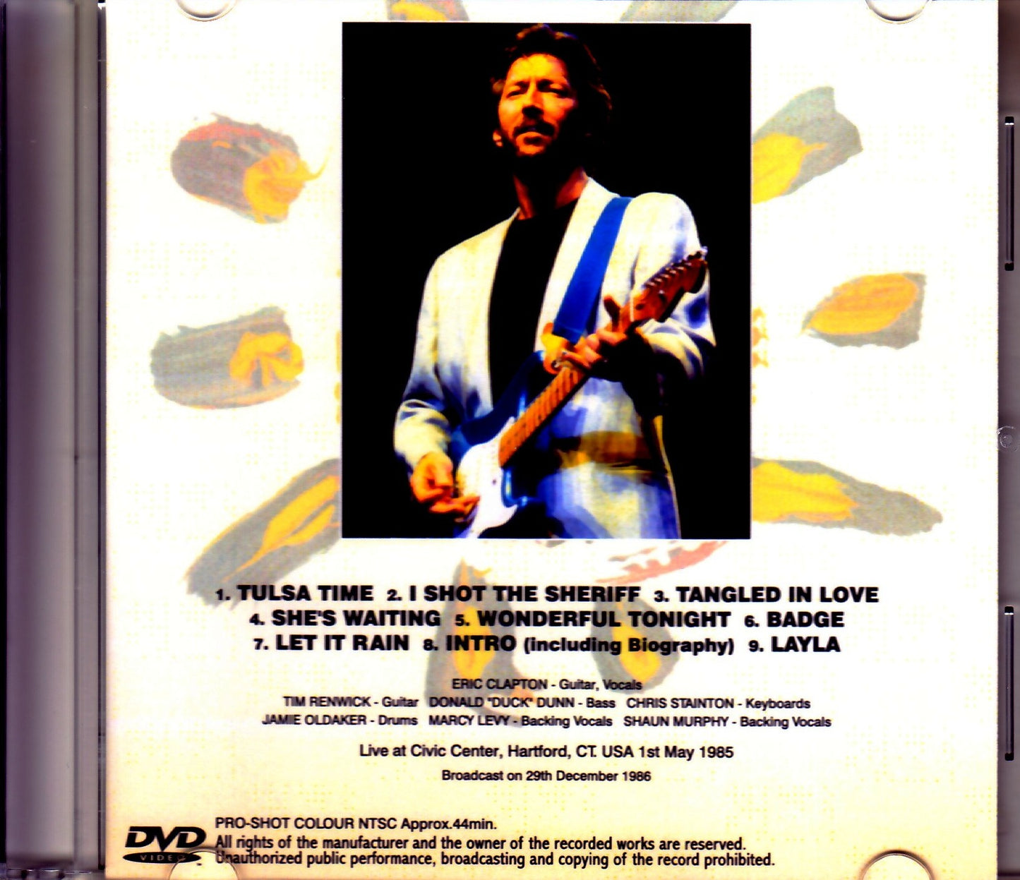 Eric Clapton/CT,USA 1985 Japanese Broadcast Ver.