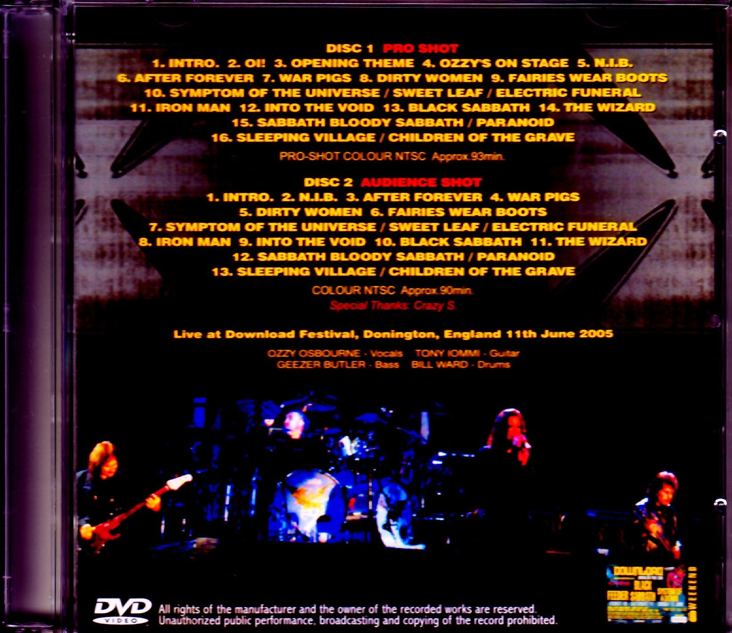 Black Sabbath/England,UK 2005 2 Source Ver.