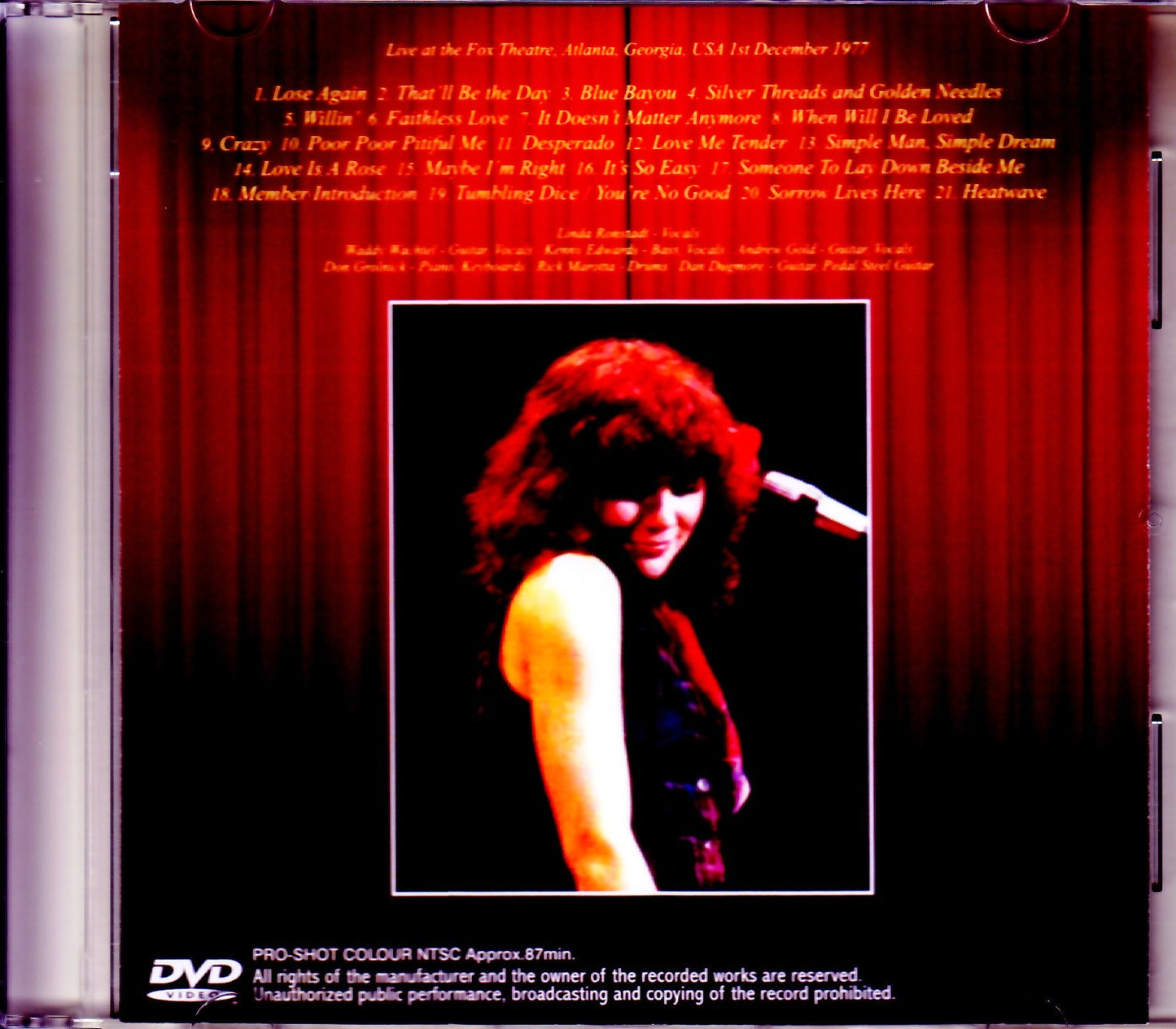 Linda Ronstadt/GA,USA 1977 Upgrade