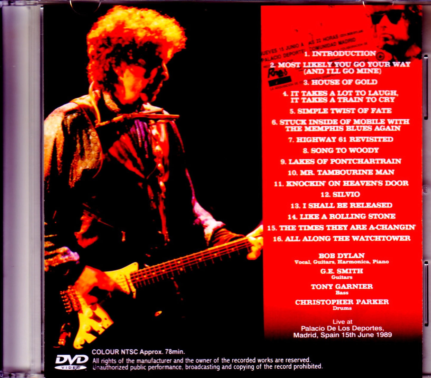 Bob Dylan/Spain 1989