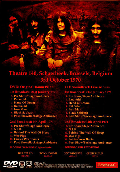 Black Sabbath/Belgium 1970 Huge Upgrade