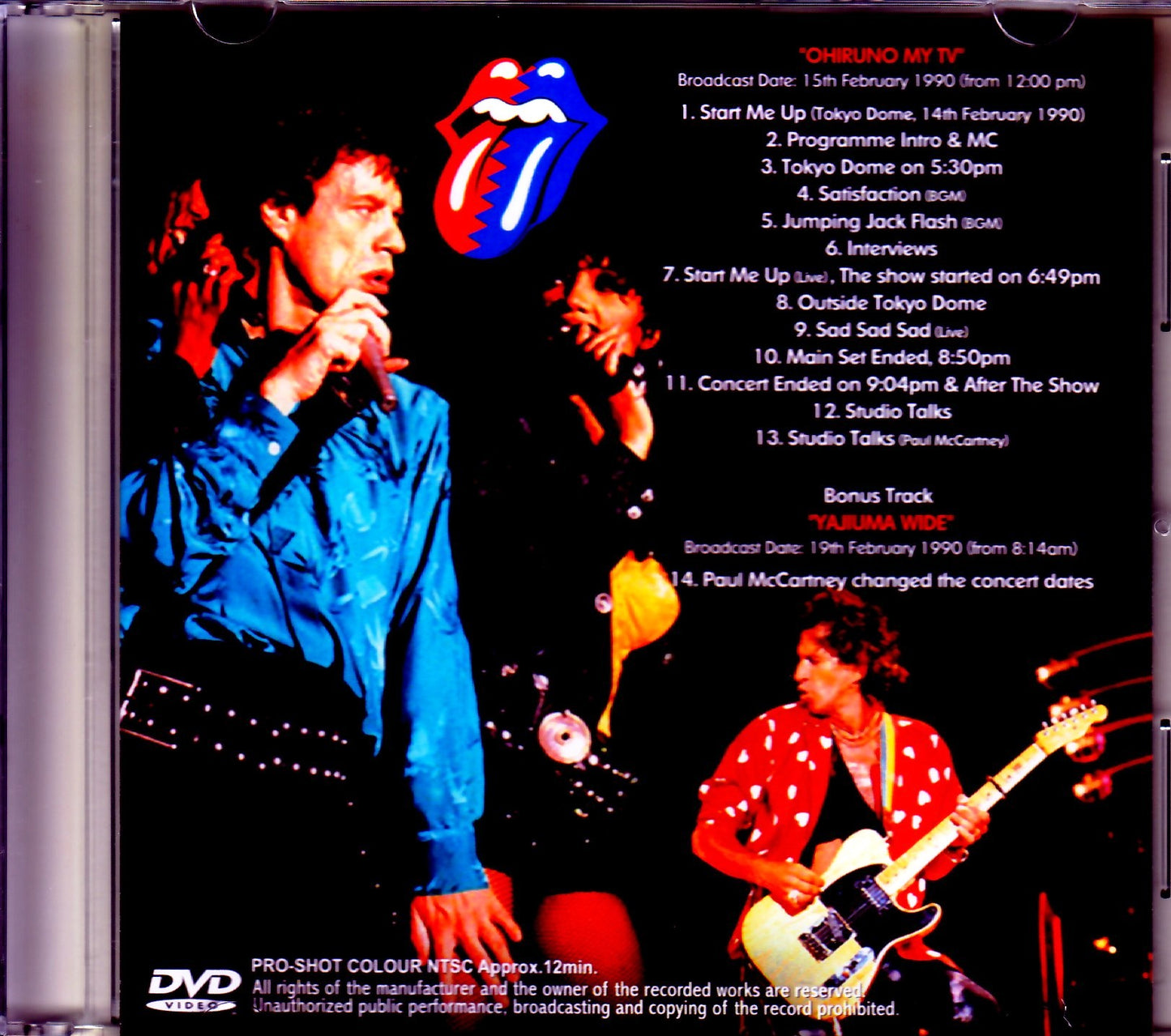 Rolling Stones/Japan Broadcast 1990