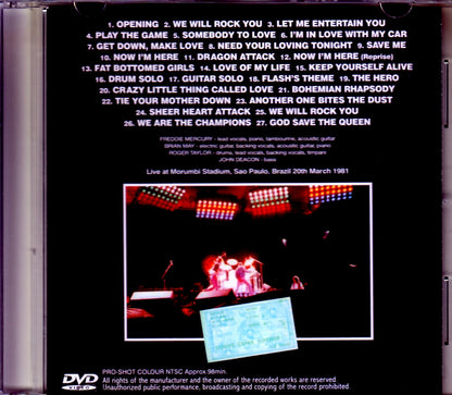 Queen/Brazil 1981 Upgrade