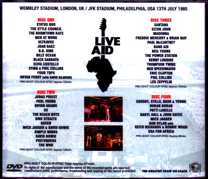 Various Artists Sting,Black Sabbath,Queen,U2,Elton John,Madonna/London,UK 1985 Japan Broadcast
