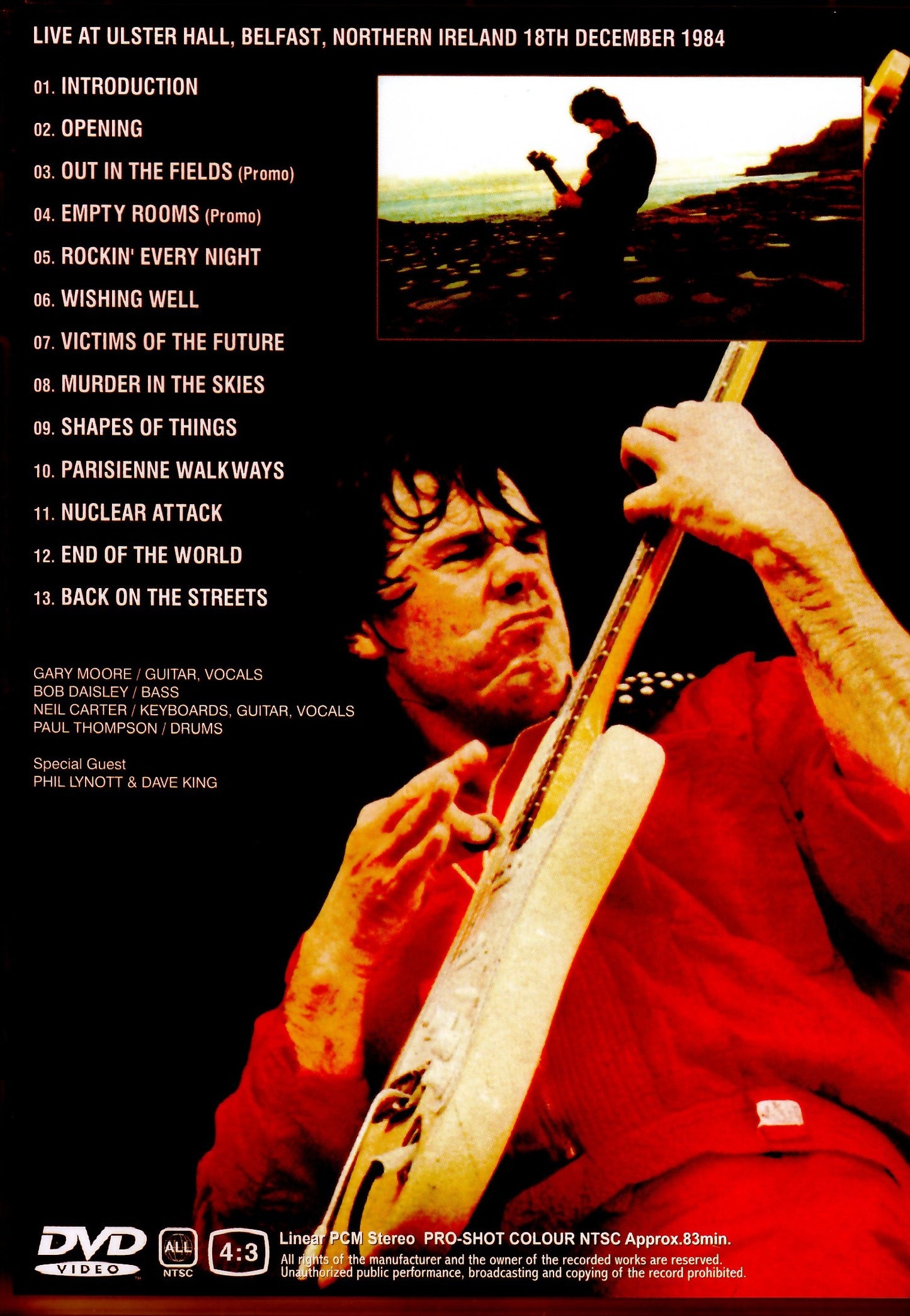 Gary Moore/Ireland 1984 Original Japanese LD Ver