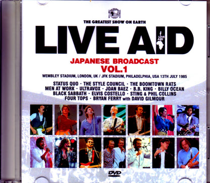 Varuous Artists Sting,Phil Collins,Bryan Ferry,David Gilmour,Status Quo/PA,USA 1985 Japanese Broadcast Ver. Vol.1
