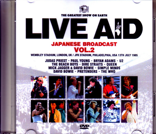 Various Artists Paul Young,Bryan Adams,U2,David Bowie,Queen,The Who/PA,USA 1985 Japanese Broadcast Ver. Vol.2