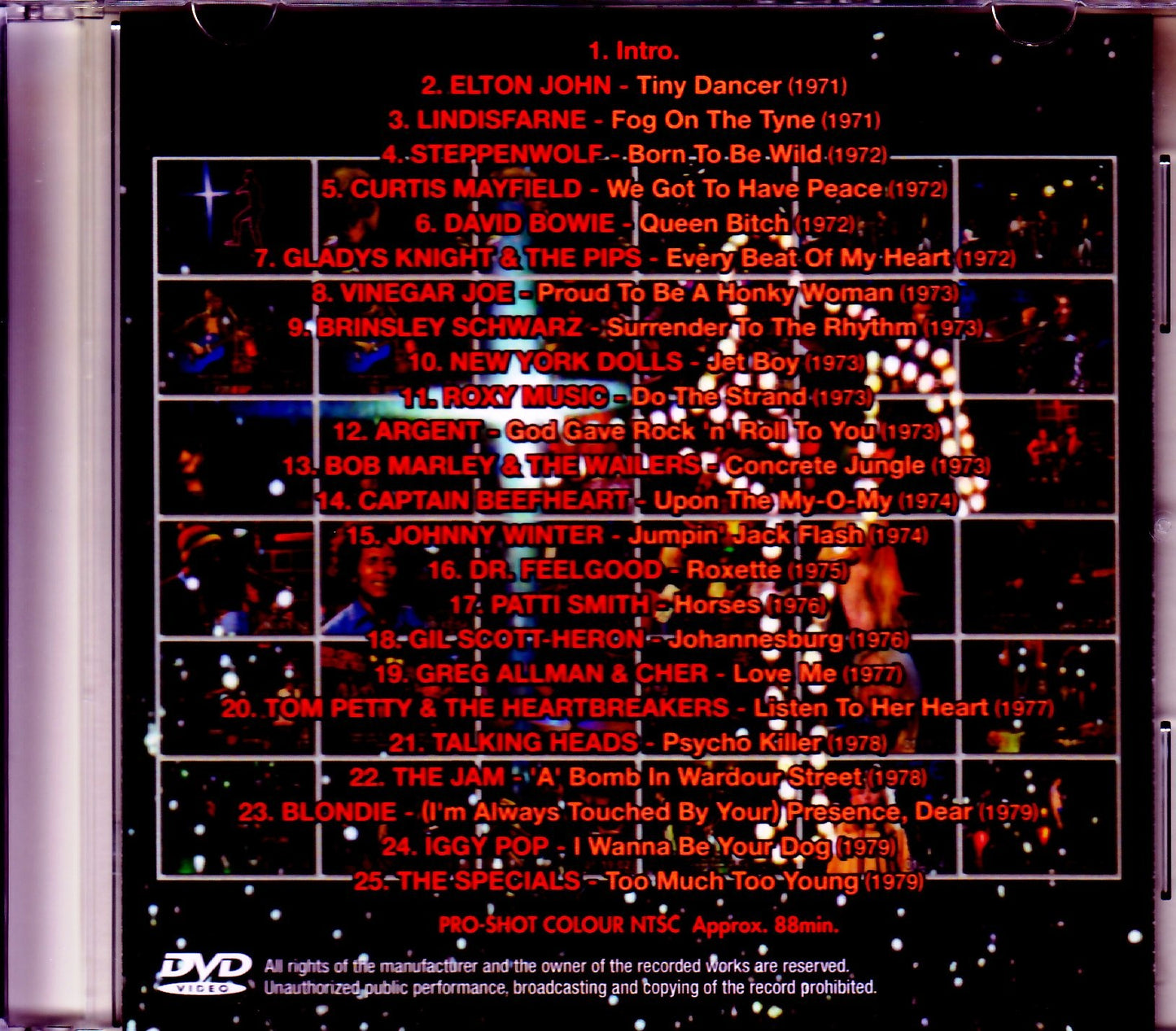 Various Artists Elton,John,David Bowie,Roxy Music,Bob Marley/High quality studio live compilation from 1971 to 1979