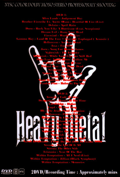 Various Artists Within Temptation,Helloween,Nightwish,Jorn,Scorpions/Heavy Metal Video Collection Vol.1 & 2