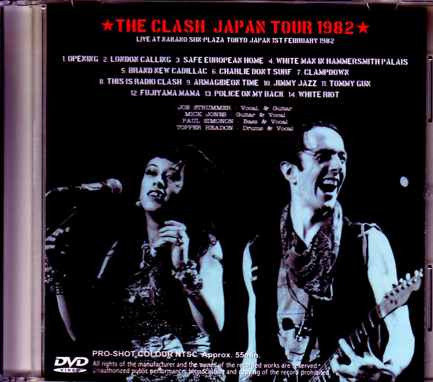 The Clash/Tokyo,Japan 2.1.1982