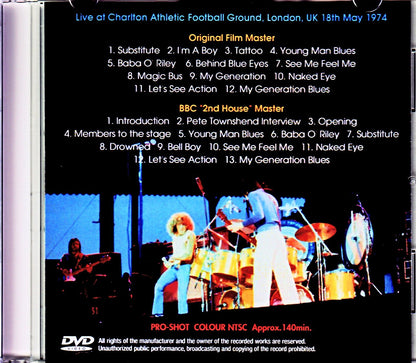 The Who/London,UK 1974 2 Source Ver.