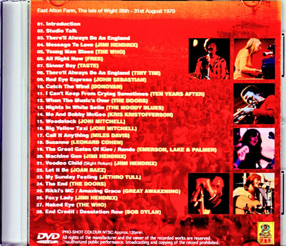 Various Artists Who,The,Jimi Hendrix,Bob Dylan,Miles Davis,Jethro Tull/The Isle of Wight 1970 Japanese Broadcast Ver.