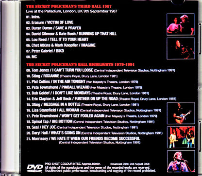 Various Artists Duran Duran,Kate Bush,Sting,Eric Clapton,Morrissey/London,UK 1987 Japanese Broadcast Ver.
