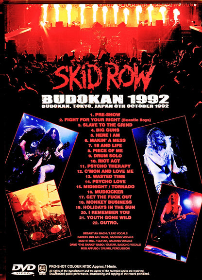 Skid Row/Tokyo,Japan 10.8.1992