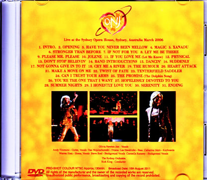 Olivia Newton-John/Australia 2006 Japanese Broadcast Ver.