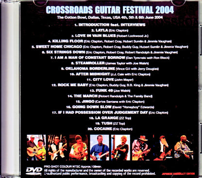 Various Artists Eric Clapton,Robert Cray,James Taylor,ZZ Top,John Mayer/IL,USA 2004 Japanese Broadcast