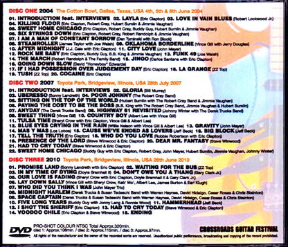 Various Artists Eric Clapton,John Mayer,Robert Cray,Sheryl Crow,Jeff Beck/Crossroads Guitar Festival Collection 2004-2010 Japanese Broadcast