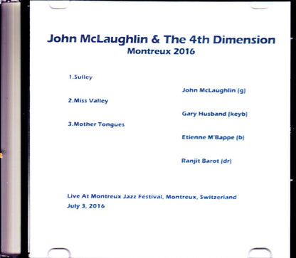 John McLaughlin & the 4th Dimension/Switzerland 2016