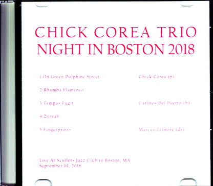 Chick Corea Trio/MA,USA 2018