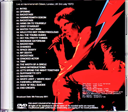 David Bowie/London,UK Japanese Broadcast