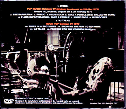EL & P Emerson,Lake & Palmer/Belgium 1971 & more Japanese Broadcast Version
