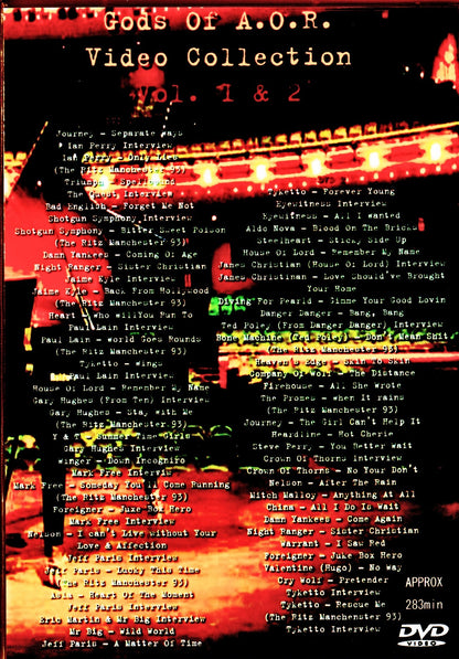 Various Artists Journey,Night Ranger,Damn Yankees,Foreigner,Tyketto/Industrial Rock A.O.R. Video Collection Vol.1 & 2