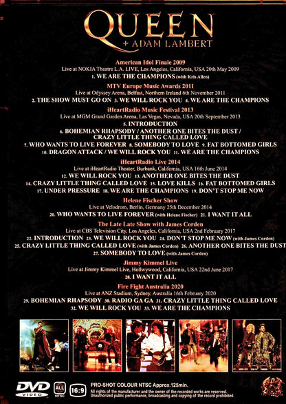 Queen,Adam Lambert/Live Compilation 2009-2020
