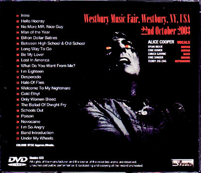 Alice Cooper/NY,USA 2003
