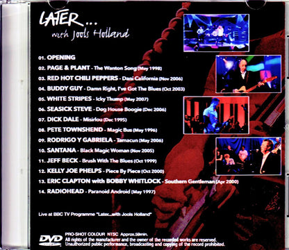 Various Artists Eric Clapton, Jeff Beck, Buddy Guy, Radiohead, Jimmy Page/BBC Studio Live Compilations 1995-2007