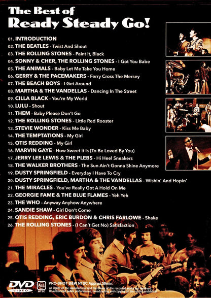 Various Artists Beatles,Rolling Stones,Animals,Beach Boys,Marvin Gaye/Ready Steady Go Re-Broadcast Huge Upgrade