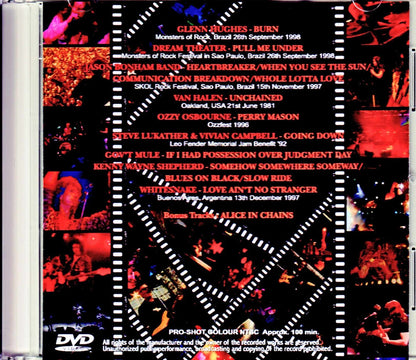 Various Artists Whitesnake,Ozzy Osbourne,Alice in Chains,Kenny Wayne Shepherd/South America Live Compilation 1990's